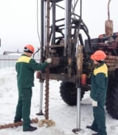 бурение скважины зимой